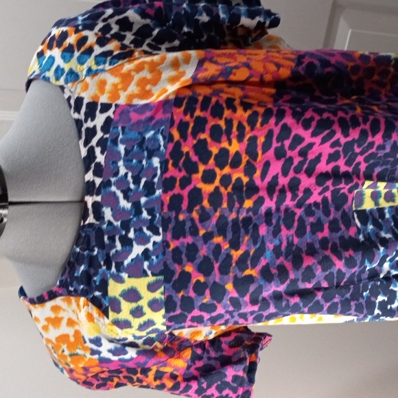 KOI by Kathy Peterson, SzXL Milti Color block Top - Picture 3 of 8